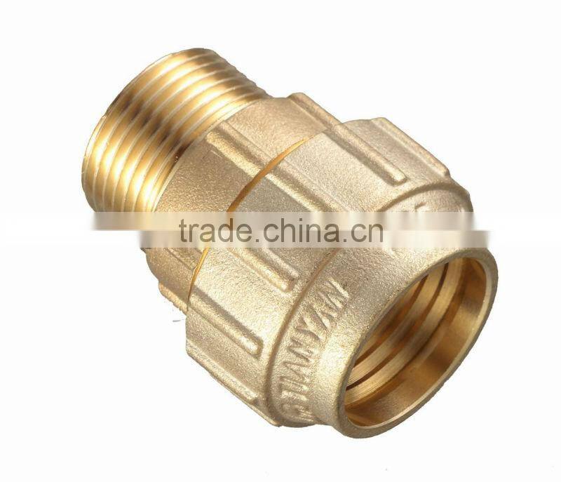PE PIPE BRASS FITTING COUPLING