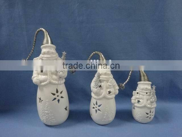 Christmas decoration Porcelain with iron ornaments gifts