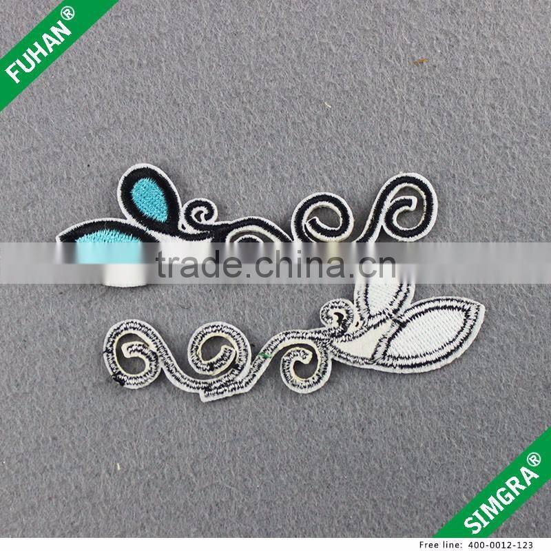 Hangzhou Garment Accessories Custom Design Hats Sewing Embroidery Badges