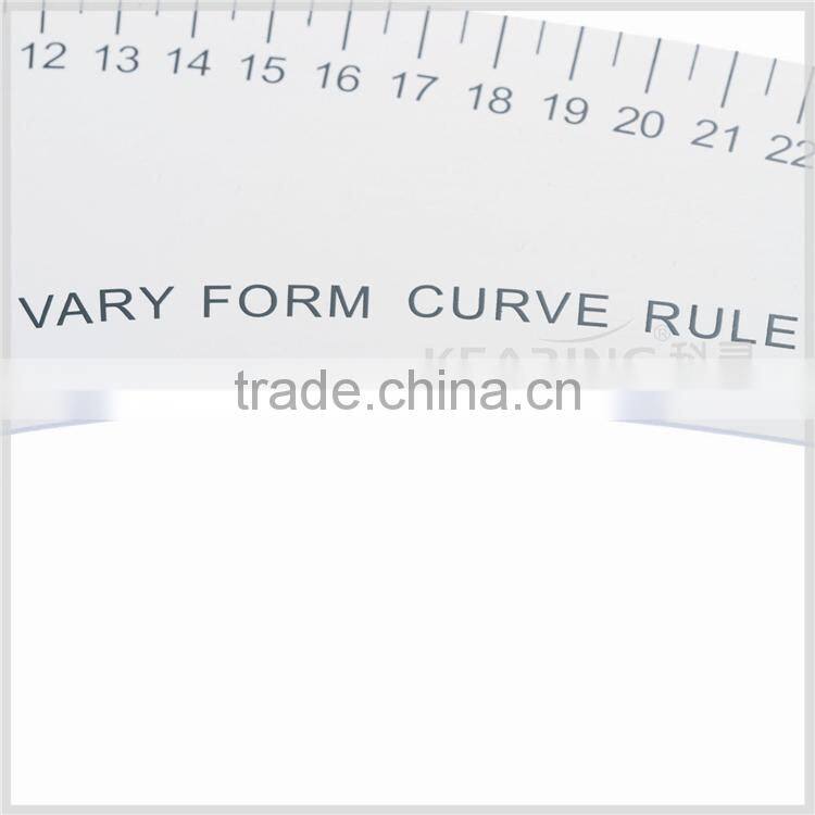 Kearing brand 32cm metal french curve ruler,aluminum vary form ruler french tailor curve ruler#6132A