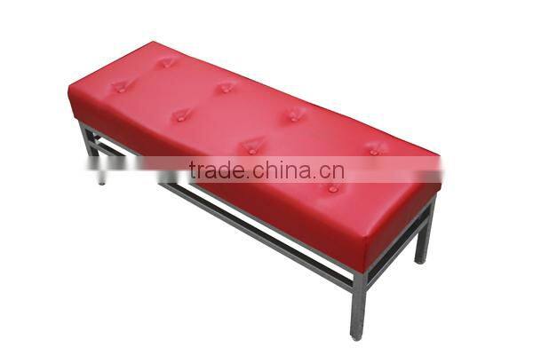 Beautiful Red Color Long Sofa Chair