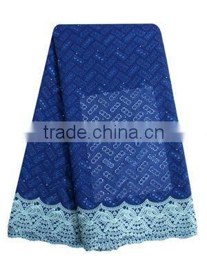 Hot Sale Heavy African Embriodery Swiss Voile Lace SL0411-1