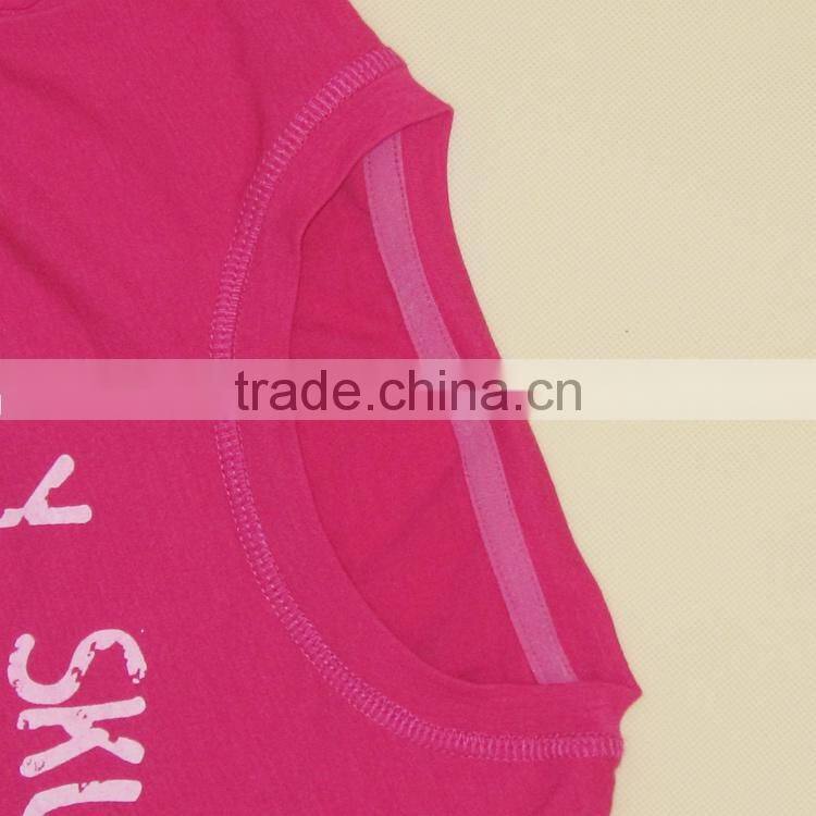 R&H Fashion pink girly skull designs with Long Sleeve funny t-shirt for Girls