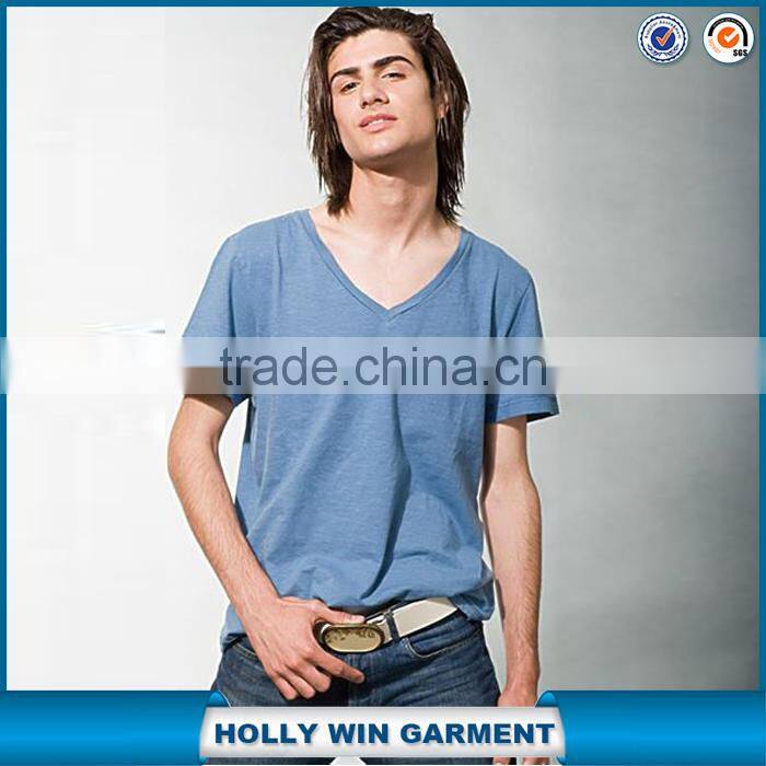 2017 Cheap Factory V Neck Blank tshirt For Men