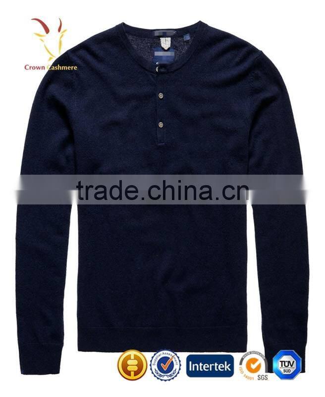 Mens Royal 100% Cashmere Pullover Knitwear