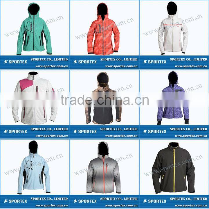 Functional Xiamen Sportex softshell jacket for ladies, ladies softshell jackets, softshell apparel OEM#YC13050
