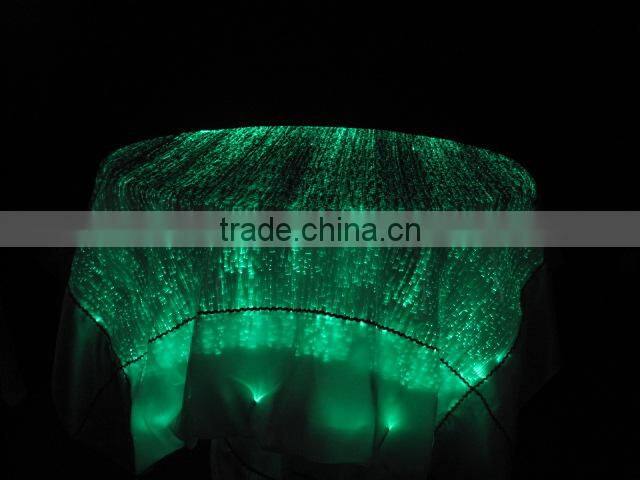 lighted up fancy wedding table cloths