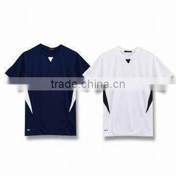 Men's Moisture Wicking T-shirts with Short Sleeves, Made of 100% Polyester