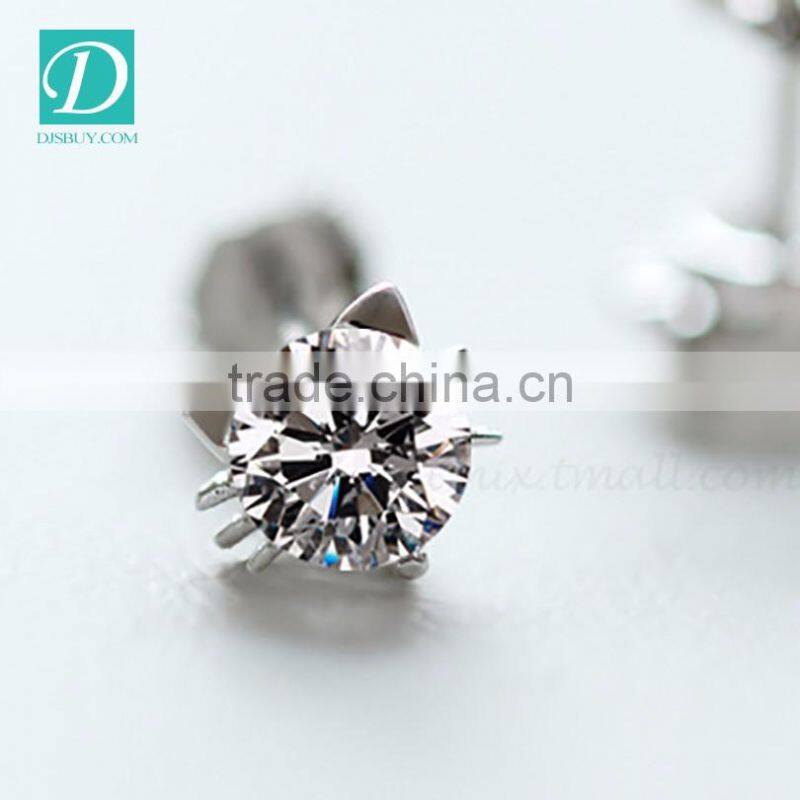 Golden Earring Designs For Women Cute Cat Shaped Fashion Earring