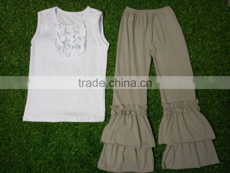 2016 new style Baby clothes sets summer girls clothing sets baby girl clothes set sleeveless and stripes pants