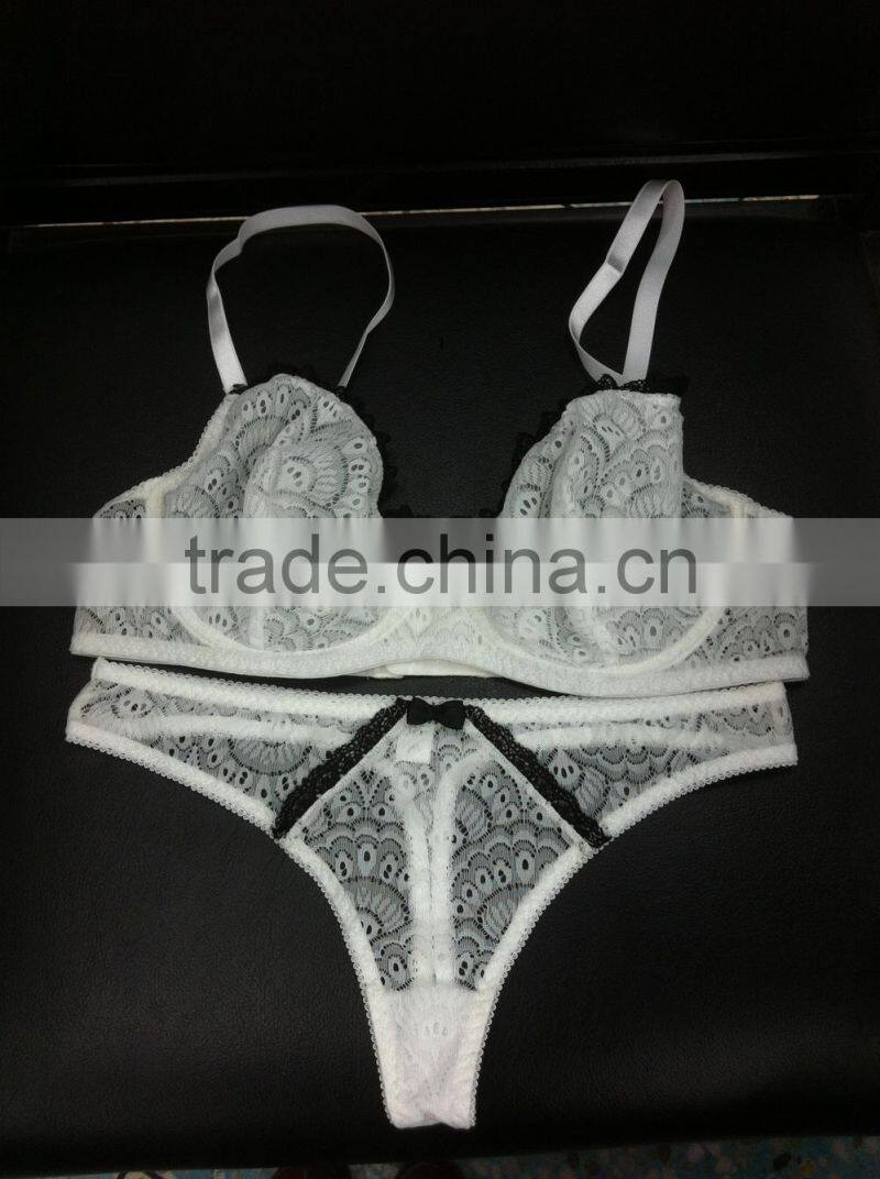 2016 wholesale sexy fancy japanese hot girl women ladies bra panty set photo images sex lingerie transparent undergarment women