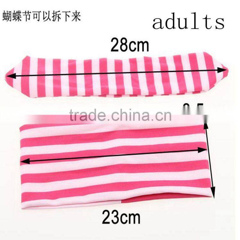 2015 Newest Cotton Baby Knot Headband,Stripe cotton headbands