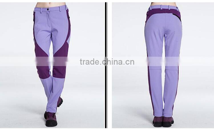 Lady softshell waterproof cargo trousers women's pants