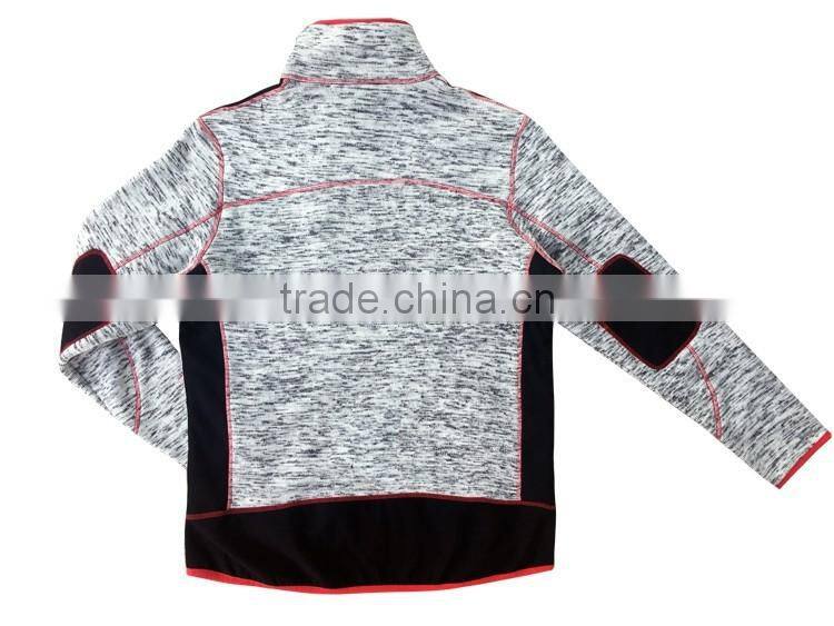 Fleece anoraks coarse needle polyester t mens knitted jacket