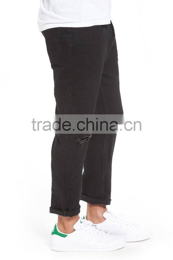 Mens Skinny Unique Design Stretch Jeans Mid Waist Urban Style Ripped Stretch loose Fit Jeans