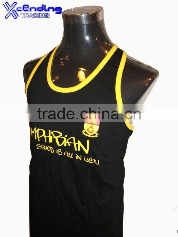 Xcending X-T018 100% Cotton Printed Men's Singlet