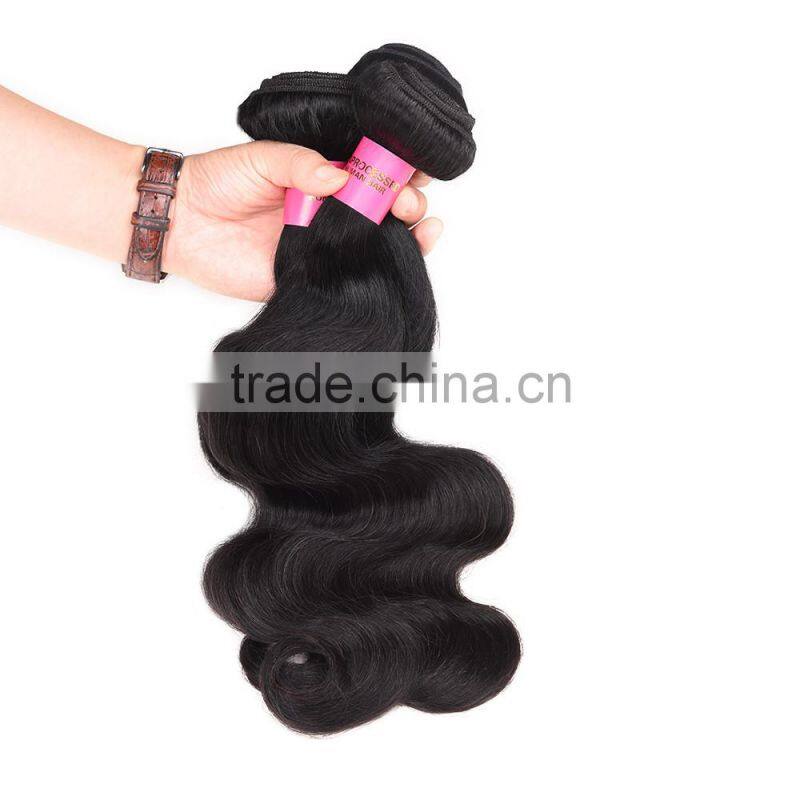 2016 Hot Sale Raw Indian Hair Body Wave 8a Grade Human Hair Weave
