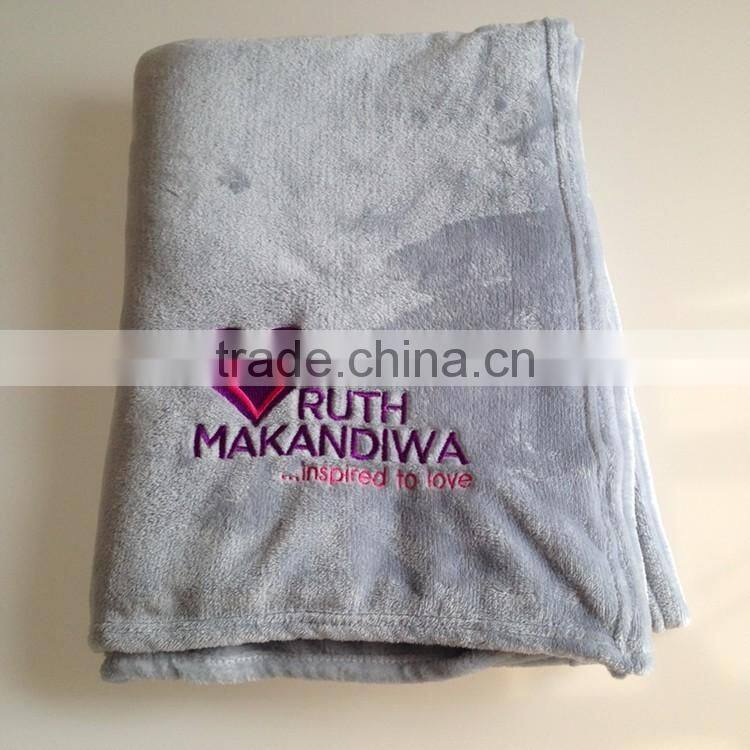100% polyester blanket custom soft plush travel blanket wholesale