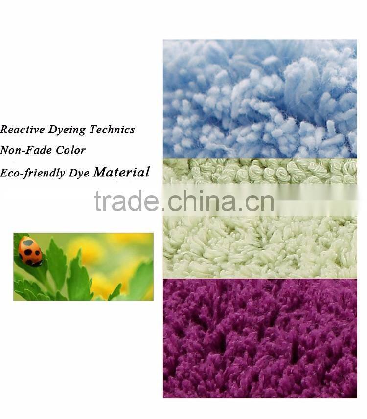 Chenille bath mat non slip shaggy microfiber chenille mat for floor