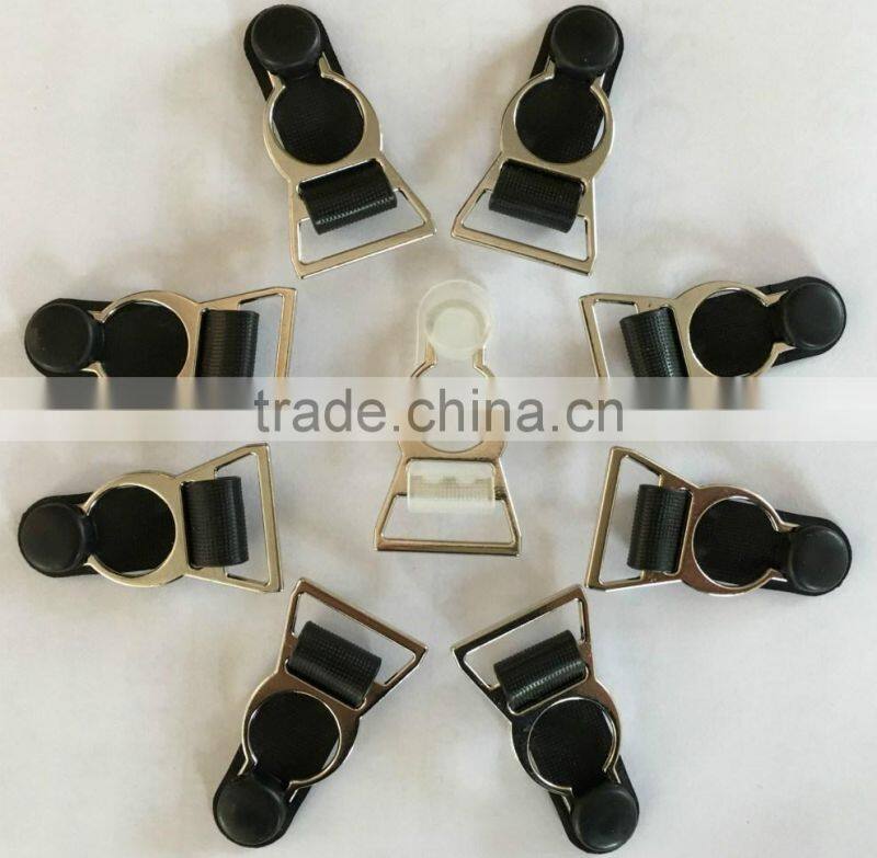 20mm 2017 Dubaa Trading Inc Sexy Lingeries Accessories Silver Garter Metal Suspender Clip NEW Style