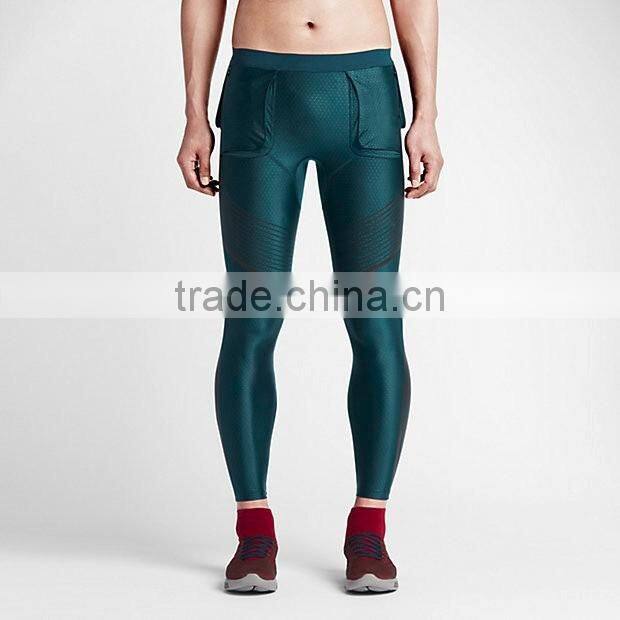 2016 good elasticity mens tights pantyhose fitness of pants for running