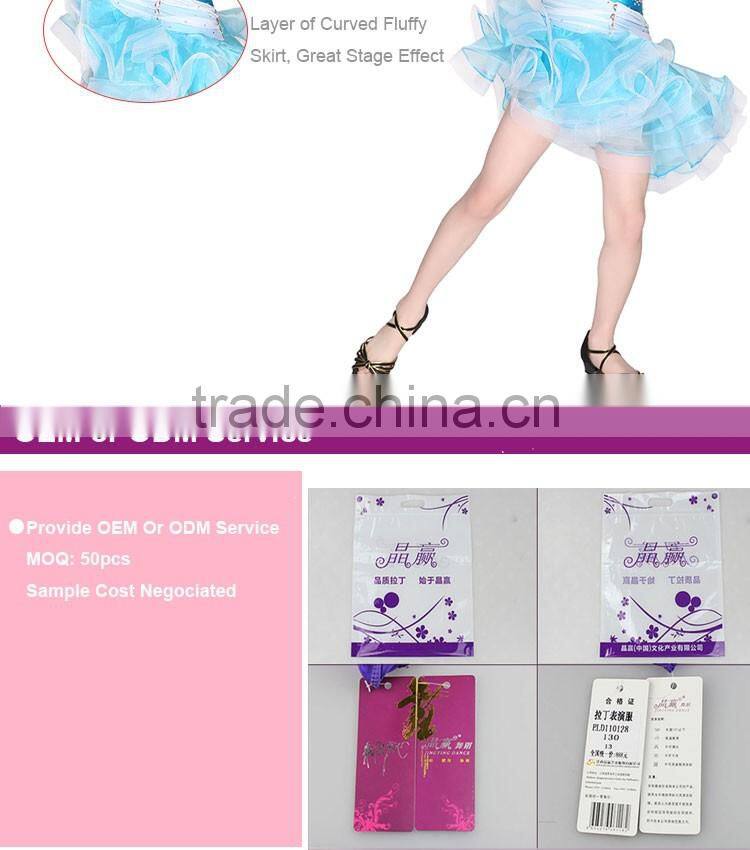 Girls Kids Latin Dance Costumes Red Stage Dance Wear For Child