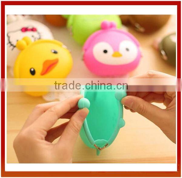 New Cartoon Animal Design Silicone Coin Purse/Popular Cute Design Coin Purse/Cute Kids Coin Purse