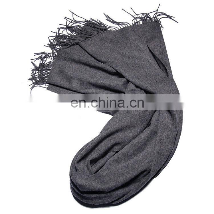 2017 Wholesale Solid Color 100% Cashmere Scarf For Women