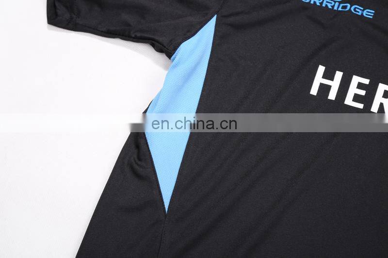 Silk screen own logo customized college team soccer jersey