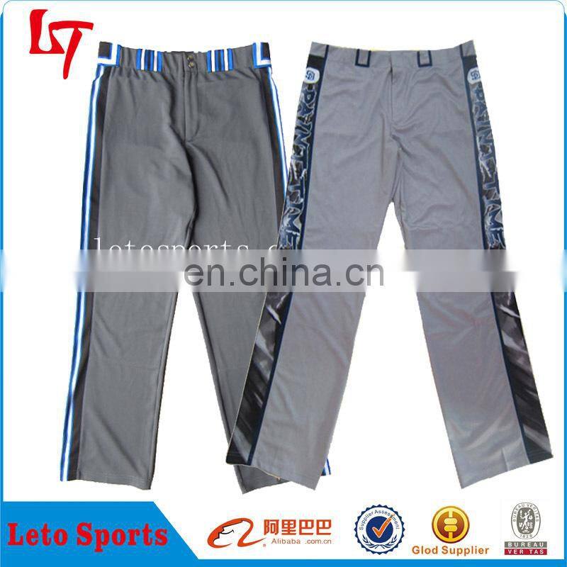 Competitive price full polyester team usa men baseball pant custom baseball pants