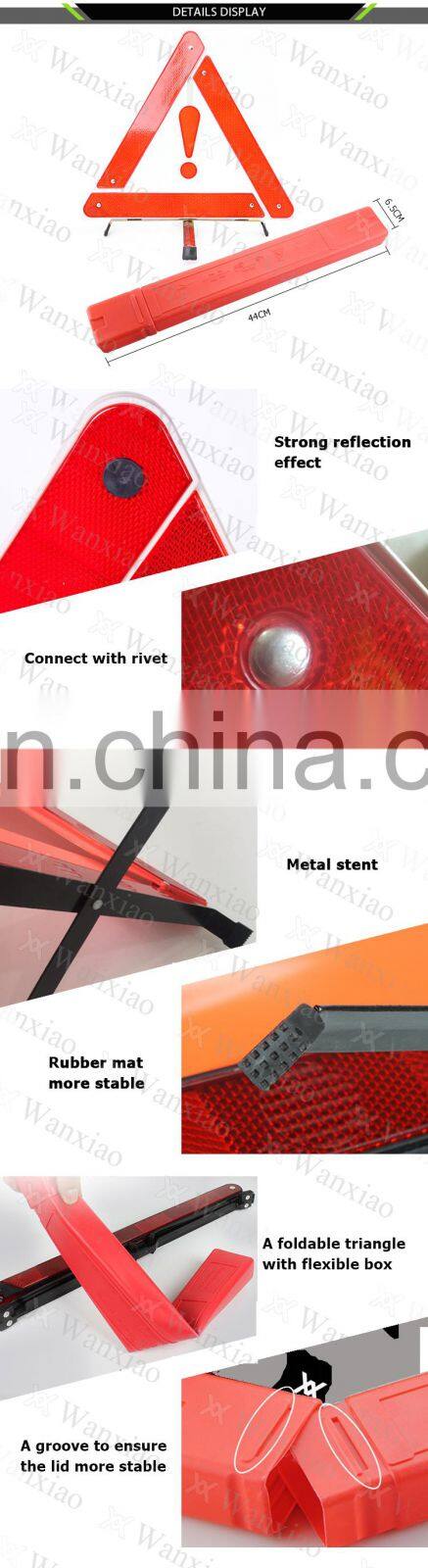 Car Accessory Emergency Kits Safety Tools With Warning Triangle