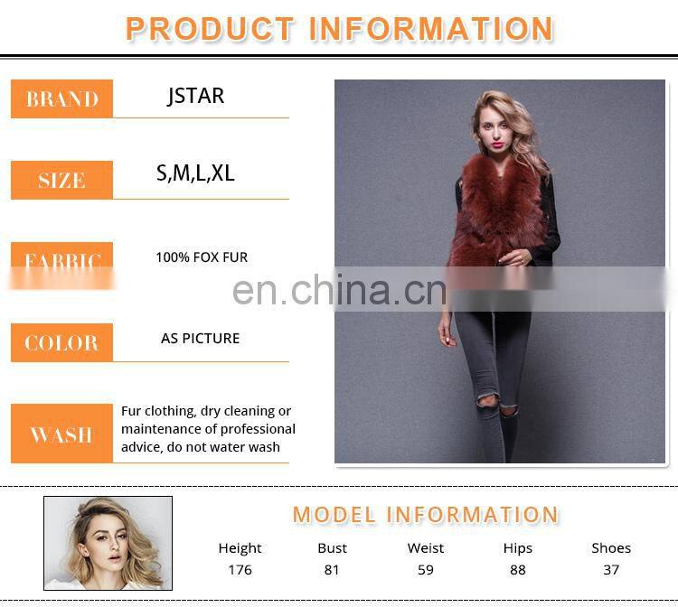 Women stylish Winter Fur Coats Short loose Fox Fur for Wholesale