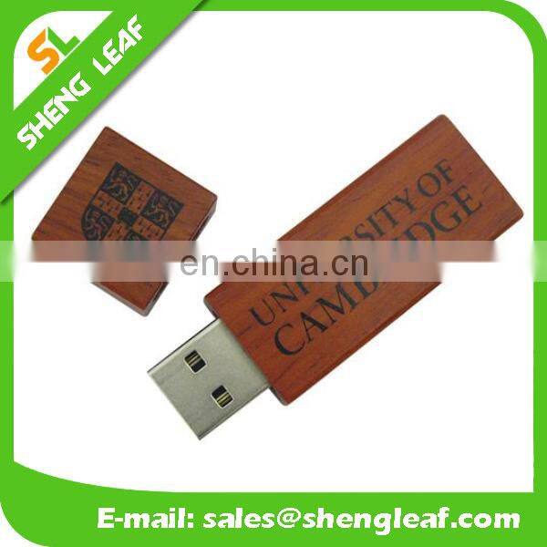 Promotional cheap wooden USB flash drive stick