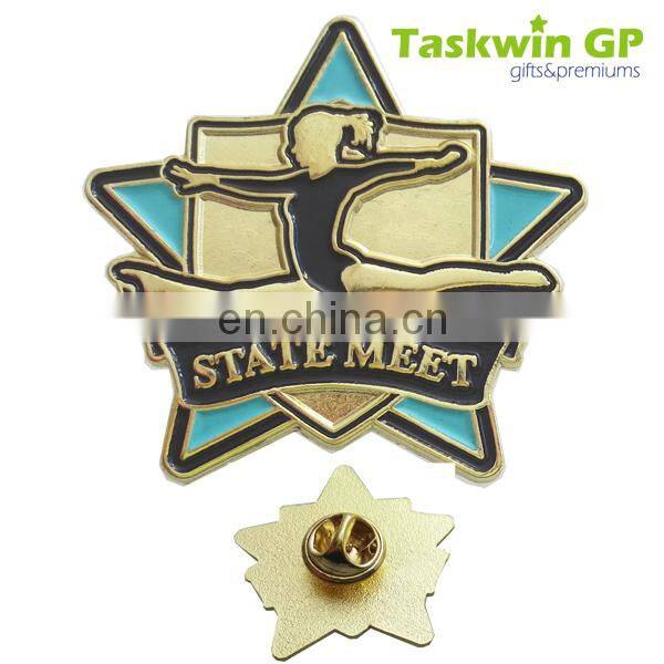 Without any color sample metal silve pins custom lapel pin