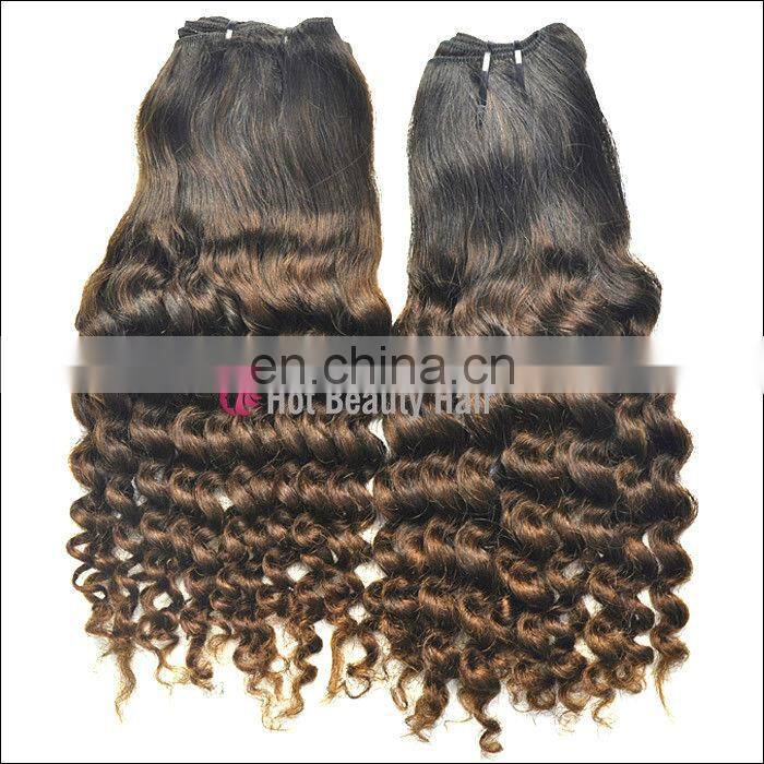 Hot beauty New Two Omber Body weaving Human Virgin Peruvian Hair Wave extension with Wholesale price