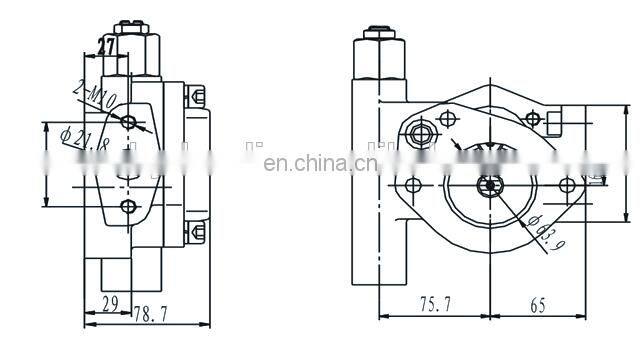 Komatsu PC200-6 hydraulic charge gear pump