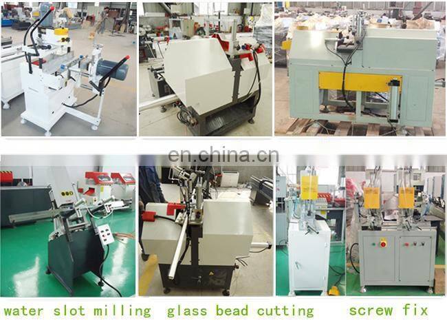 45 degree cutting glazing beads plastic window and door machine