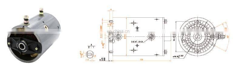 24v 1500w dc motor Hydraulic