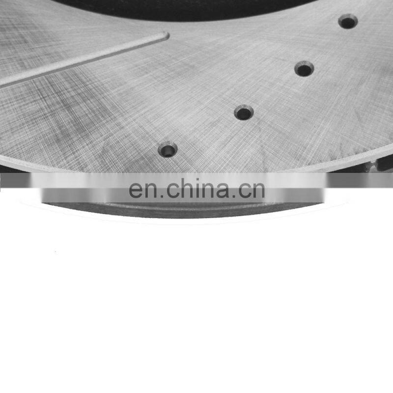 Rear Drilled And Slotted Brake Rotors For BMW 535i 545i 550i 645Ci 650i E60 34216763827