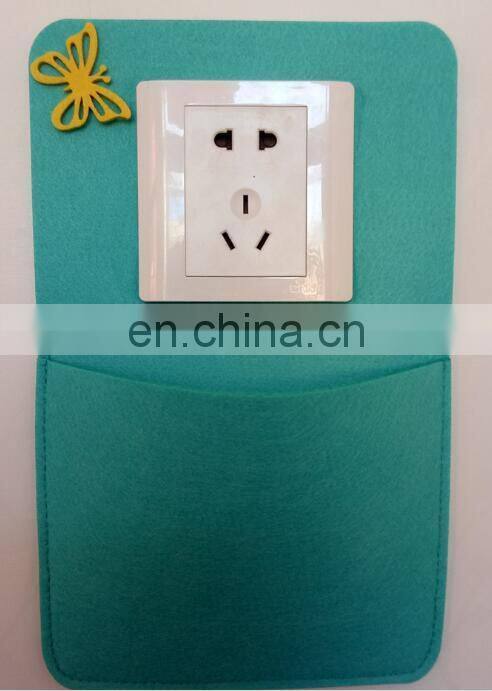 Felt Wall Hanging Cell Phone Charger Holder