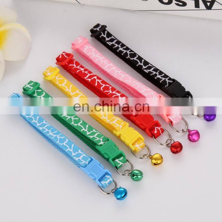 Wholesale Manufacturer Adjustable Soft High Quality Nylon Luxury Custom Pet Dog Collar For Dog With Bell Dog Collar