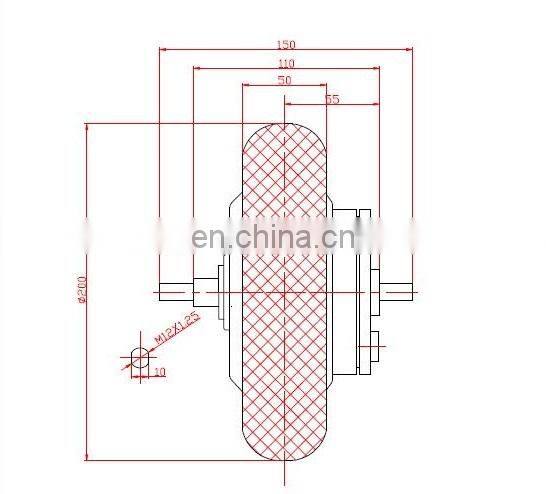 Brushless 8 Inch DC Motor With Different Tires and Brakes