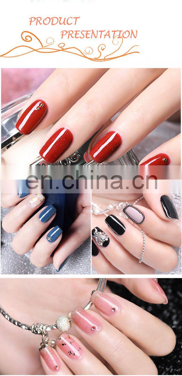 Wholesale UV gel RONIKI high gloss top coat gel polish 15ml 26colors pearl top coat