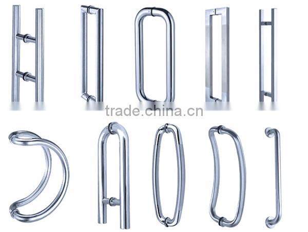 Professional designer h type door handle,pipe style door handle long and round handle door