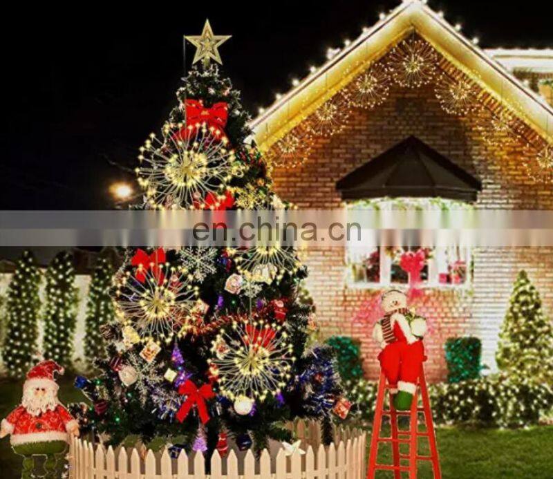 2019 remote control 8 Modes Dimmable Battery Operated Hanging Starburst LED Bouquet Shape string Lights