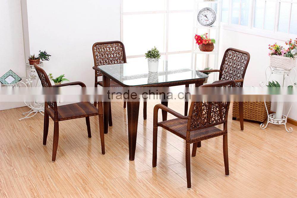 high end restaurant ratten chair set PRT14818(1+4)