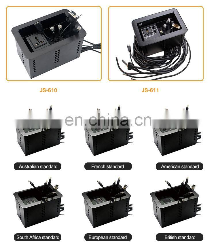 Universal Electric tabletop flip Connection female usb panel Socket Outlet