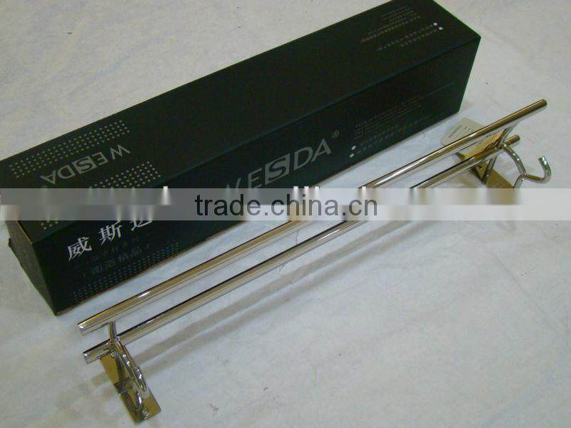 Wesda bathroom accessories high quality steel hotel outdoor towel rack & shelf.