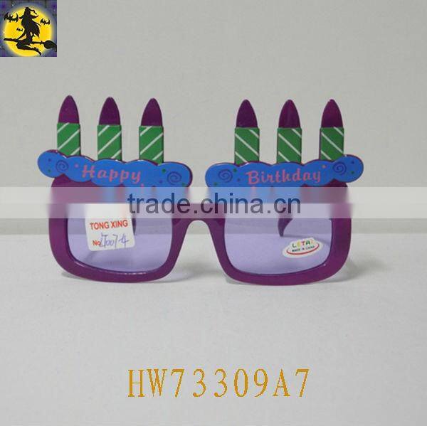 Candle Shape Pink Sunglass for Birthday Party