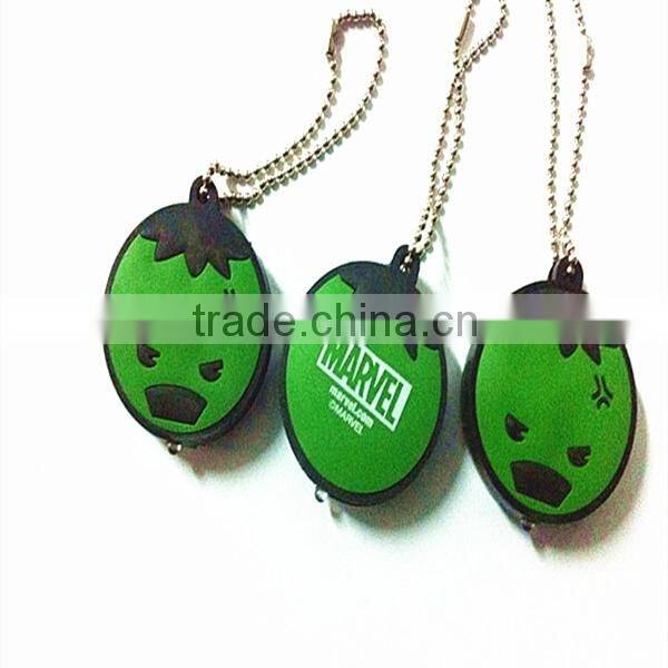 2014 Soft PVC Keychain 2 Sided, Soft PVC Keyholder, 3D Rubber Keychain